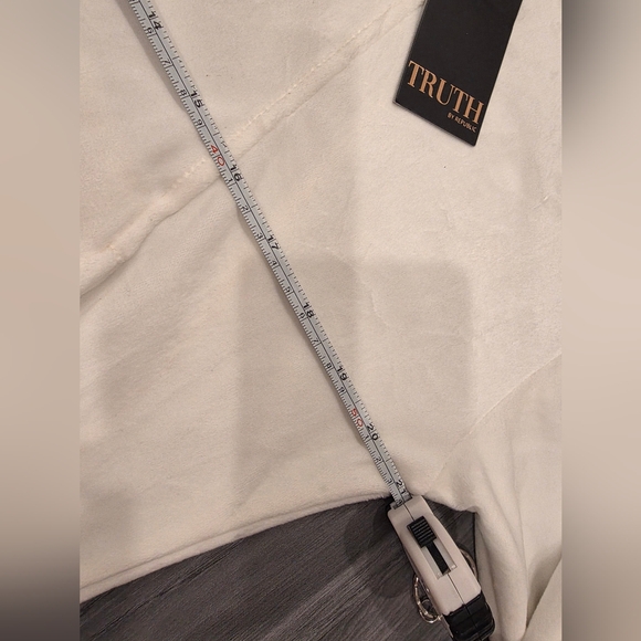 NWT TRUTH BY REPUBLIC 2pcs Set Women' Velour Hooded Track Suit Soft Ivory - Picture 12 of 15